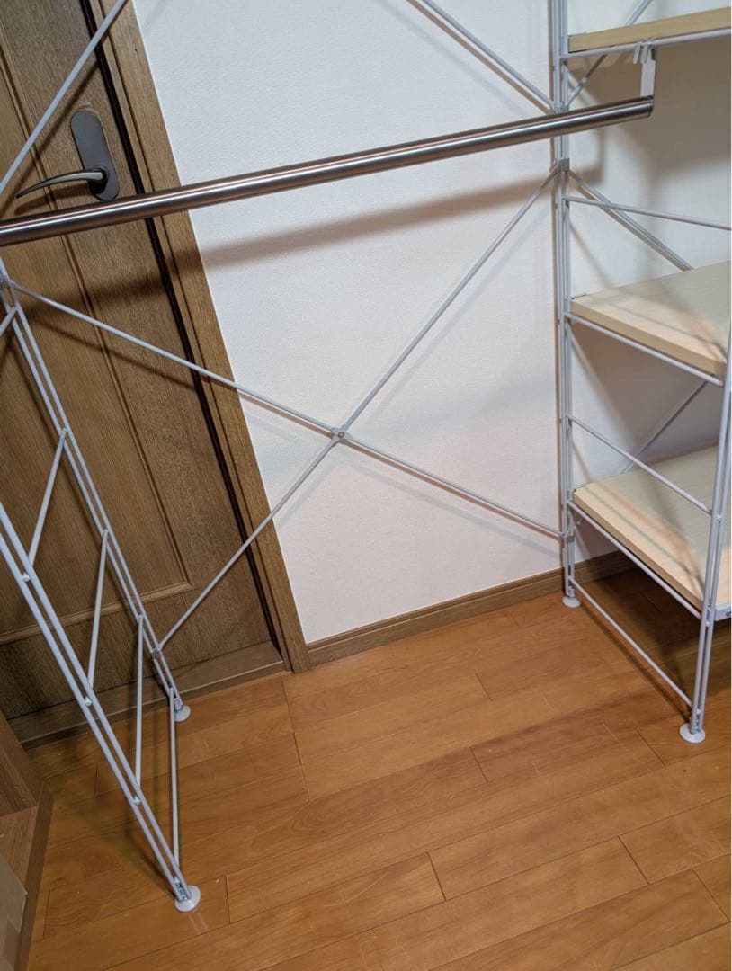 ■送料込■無印 MUJI スチールユニットシェルフ 衣類収納 ワードローブ棚家具