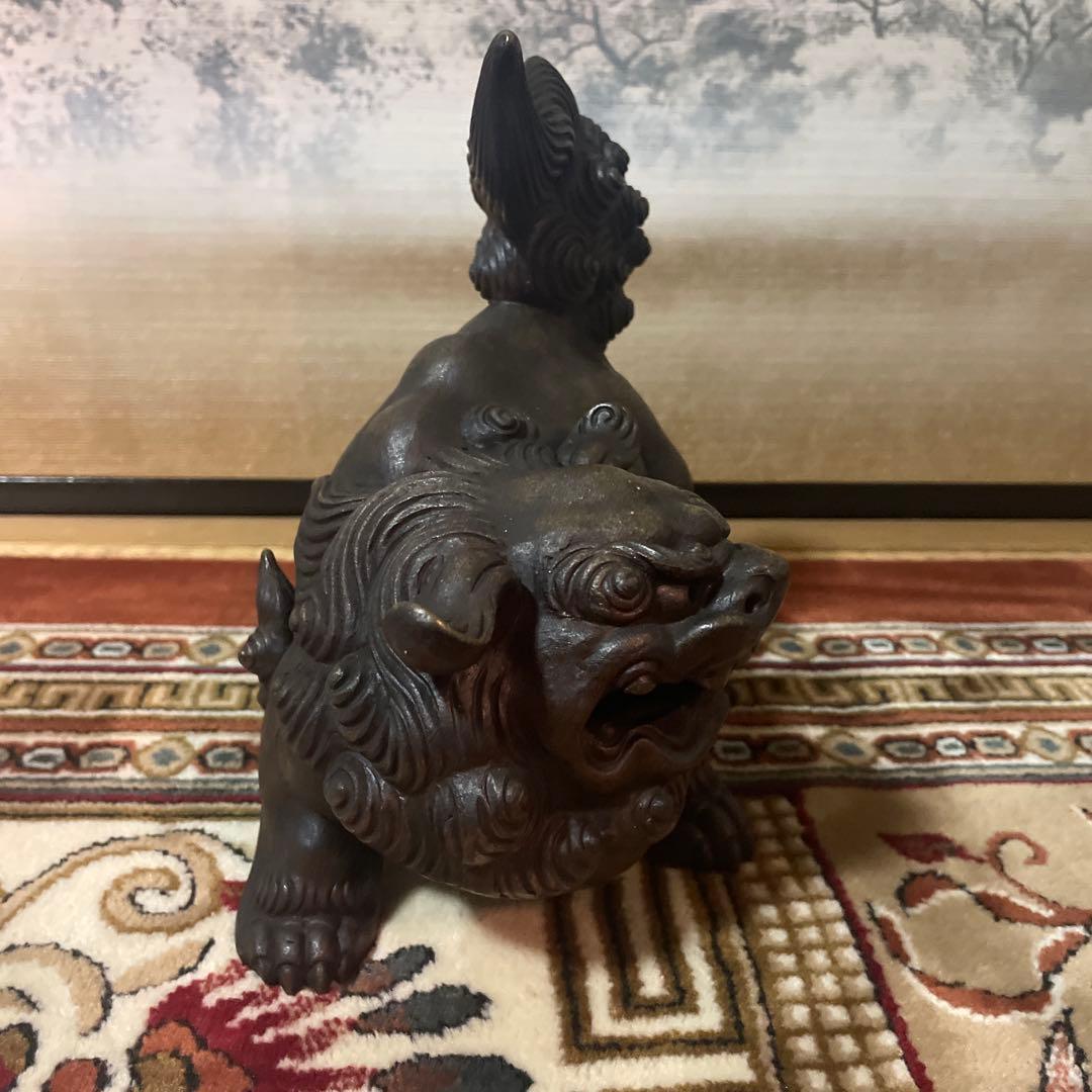 備前焼　獅子　一陽造