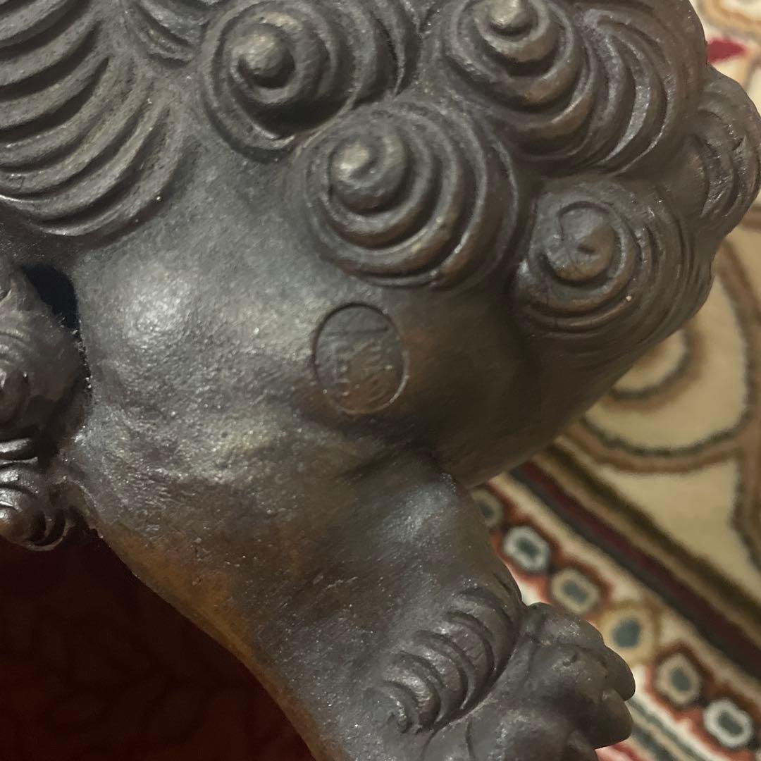 備前焼　獅子　一陽造