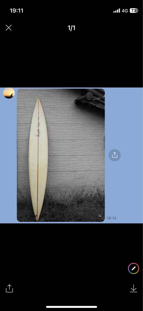 サーフボード　ガンタイプ