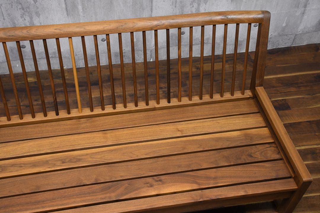 ELC33 シラカワ 飛騨の匠工房 3人掛けソファフレーム ウォールナット無垢材