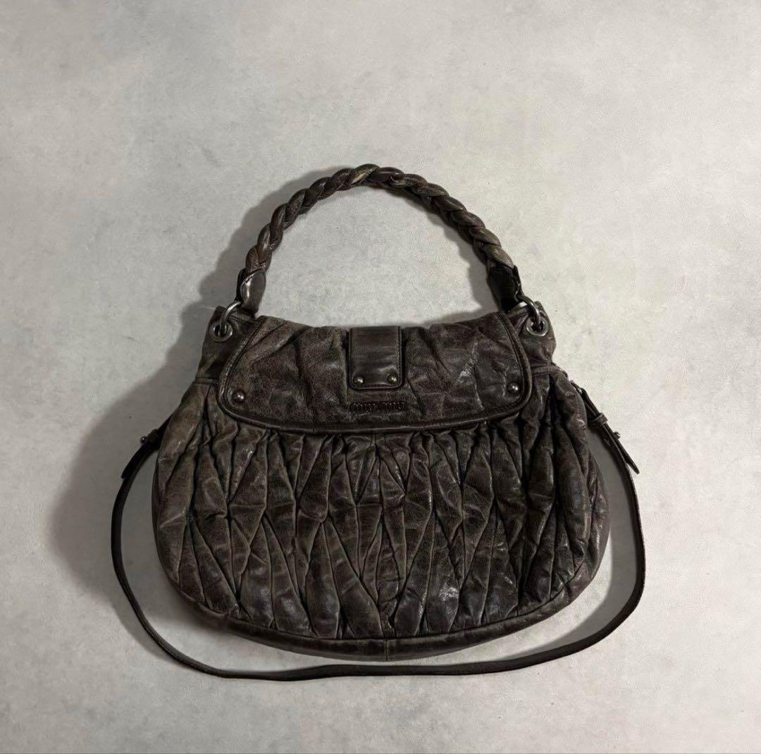 バッグ Y2K archive MIUMIU Matelasse leather bag