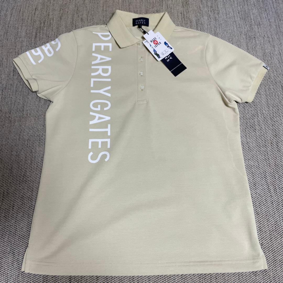 【新品】パーリーゲイツ ポロシャツ サイズ2 シャンパンカラー