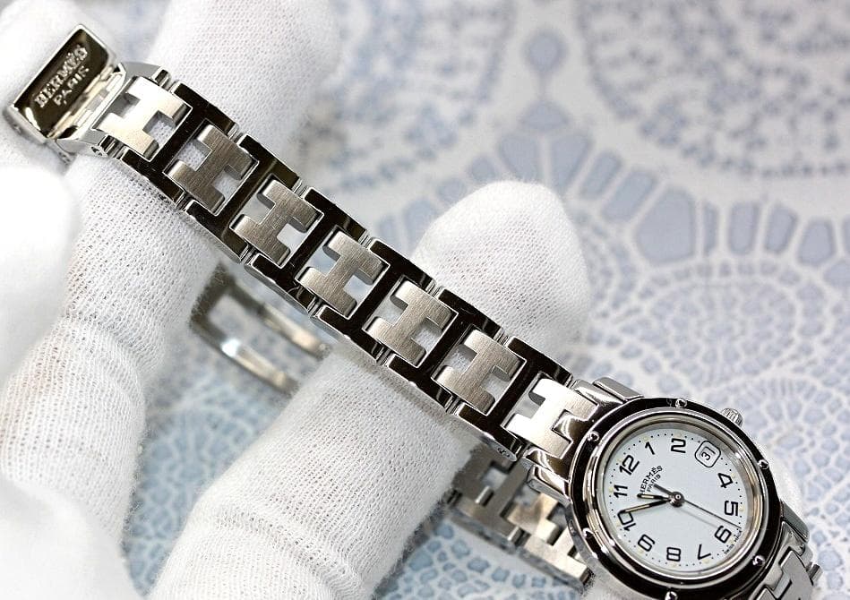 HERMES　CL4.210　WhiteDial　エルメス　クリッパー 040