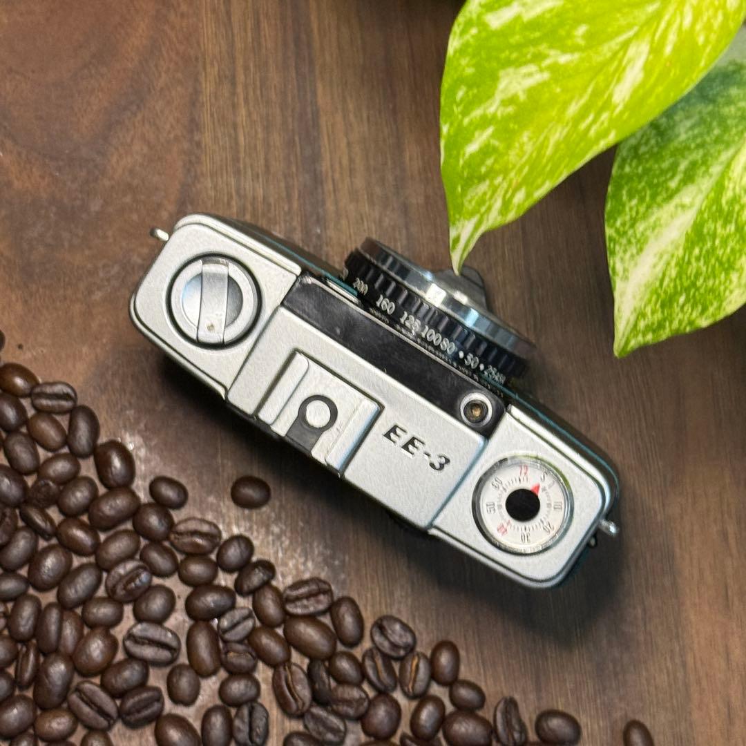 ✴️初心者向✴️グリーンレザー✴️実写・分解整備済✴️オリンパスPEN EE-3 完動品