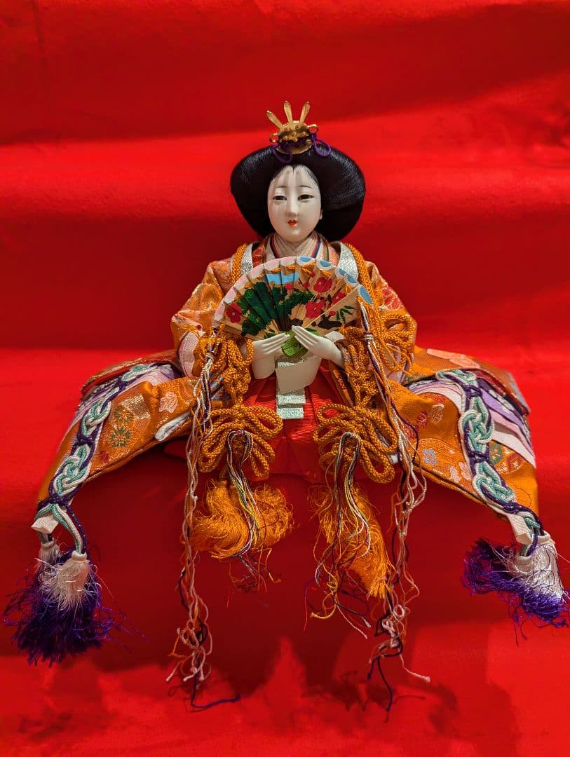 【値下げ】親王飾り ひな祭 伝統的雛人形 ミニチュア 昭和レトロ 70ビンテージ