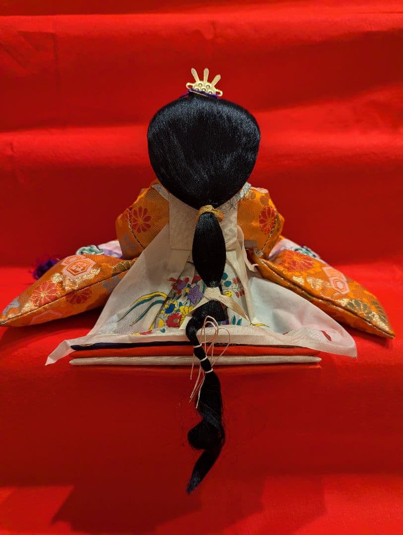 【値下げ】親王飾り ひな祭 伝統的雛人形 ミニチュア 昭和レトロ 70ビンテージ