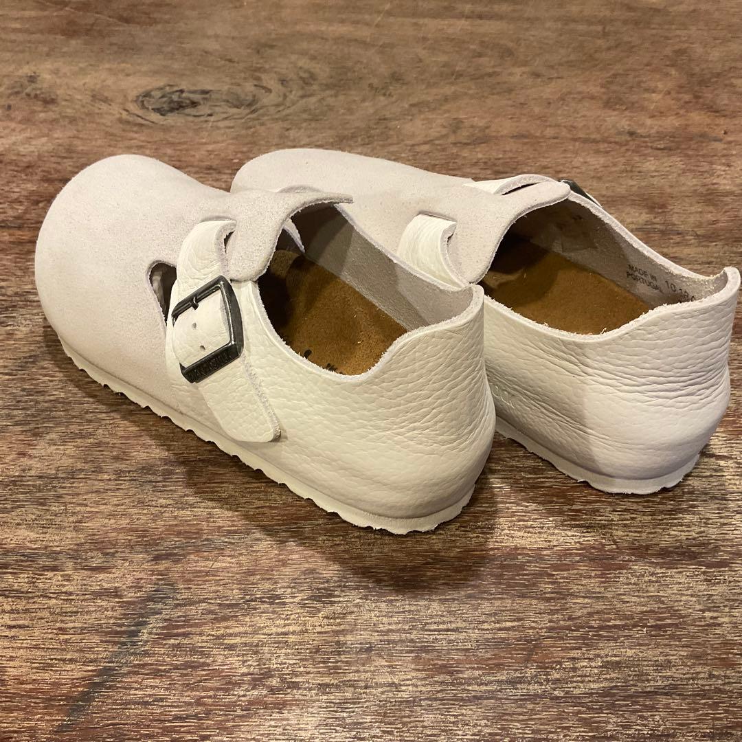 ほぼ新品！ビルケンシュトック ロンドン ホワイト レザー スエード サンダル