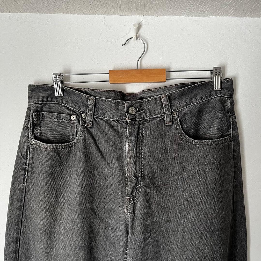 LEVI'S 569 先染め　ブラック　グレー　W34 L32 エジプト製