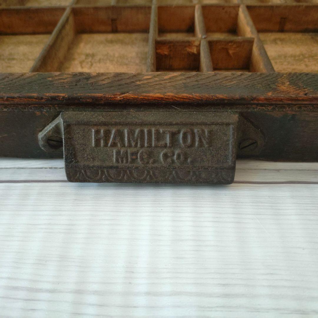 ハミルトン プリンタートレイ アンティーク 活版印刷