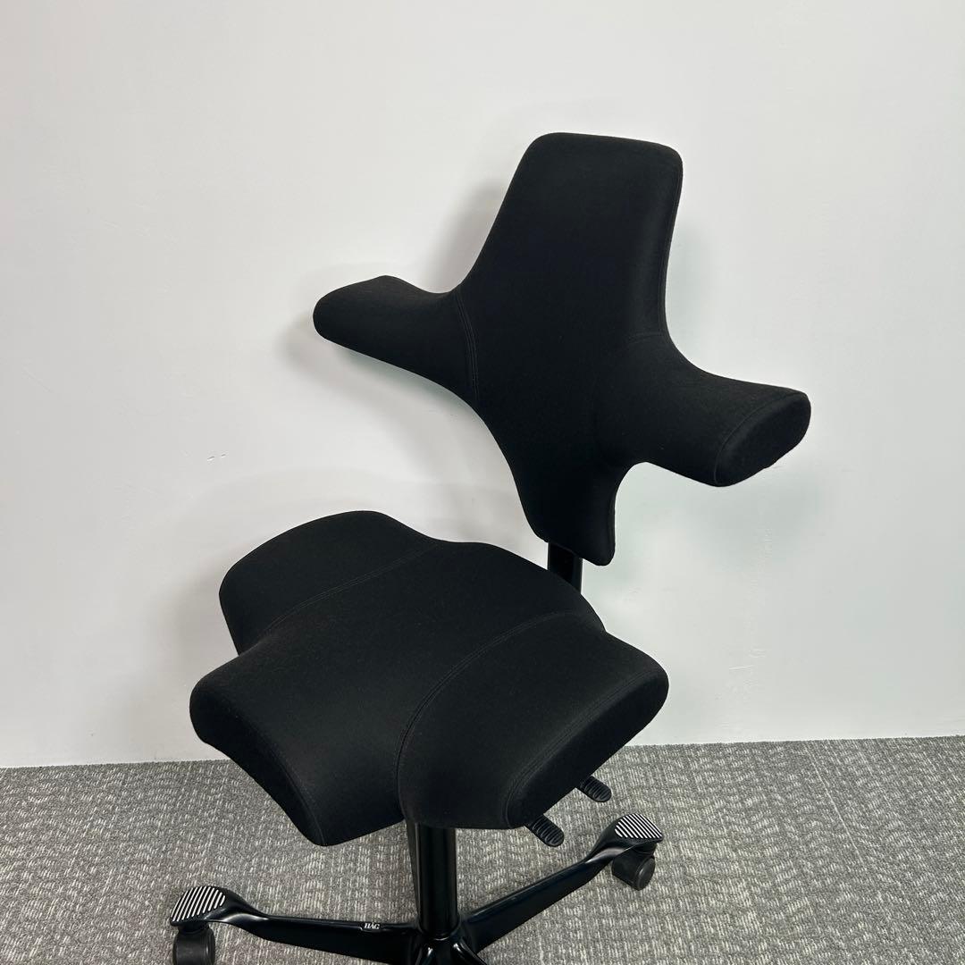 【A】オフィスチェア HAG Capisco ホーグ カピスコ 布張 　ブラック