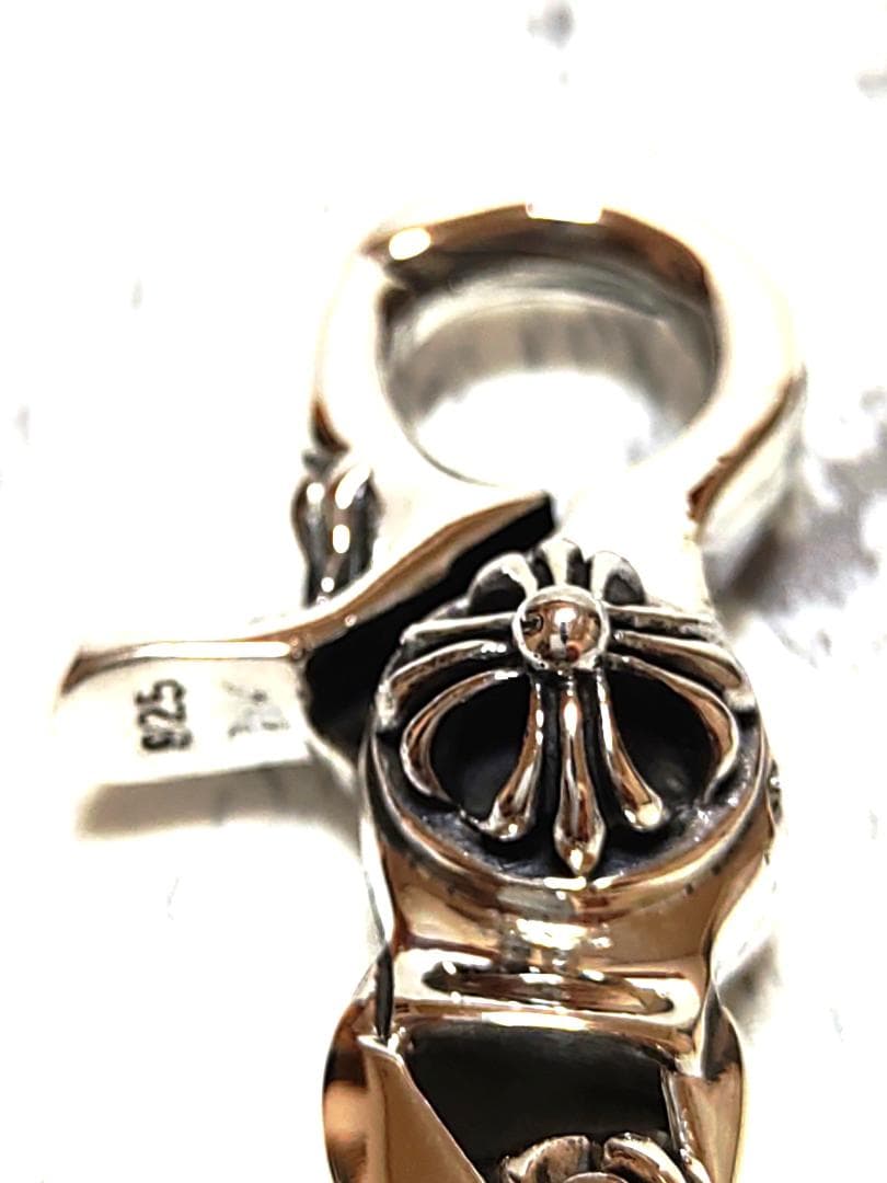 新品 シルバー925 チェーンスタイル キーホルダー シンプル ユニセックス