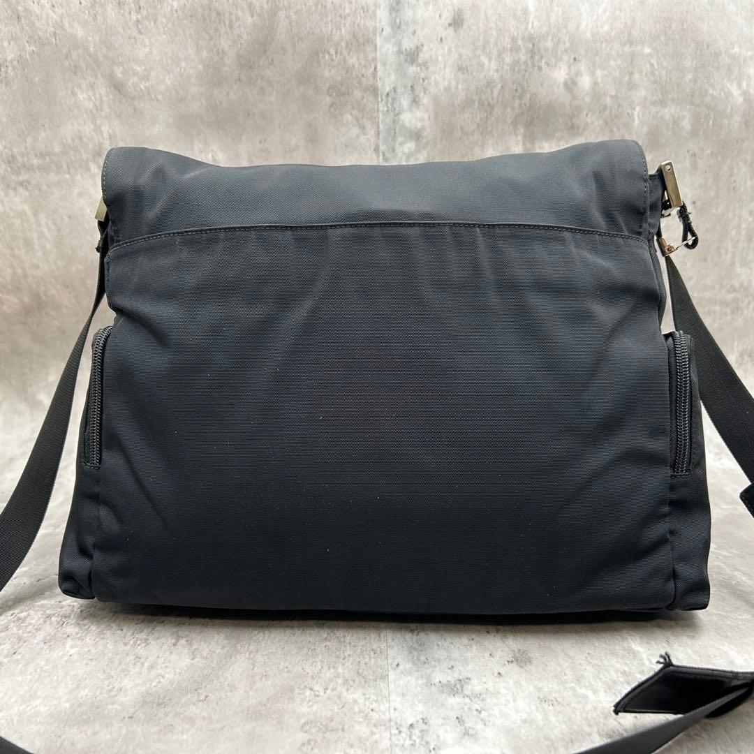 【良品】 グッチ ショルダーバッグ 2way メッセンジャーバッグ ブラック