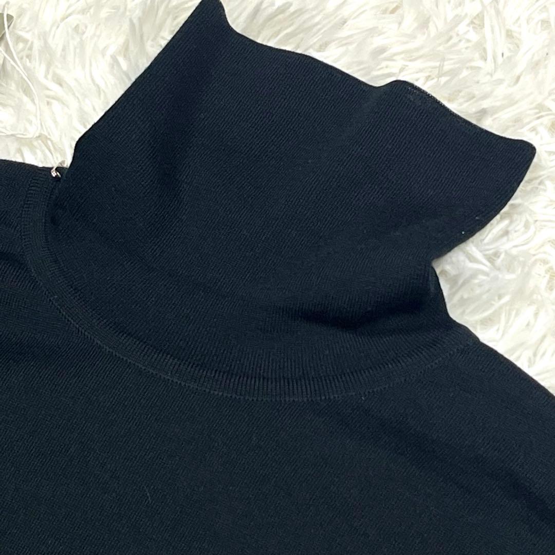 未使用品✨JOHN SMEDLEY タートルネックニット ブラック Lサイズ