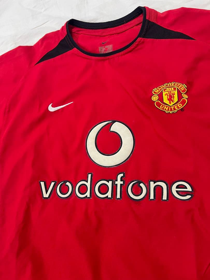 【希少】02-03 マンチェスターU ユニフォーム　ベッカム　ゲームシャツ