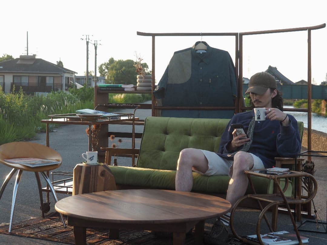 【値引中】ラタンガラスサイドテーブル