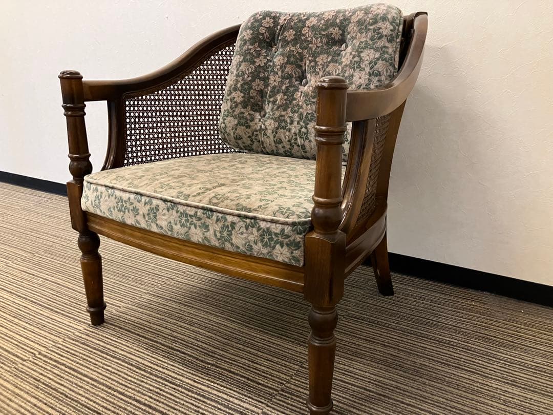 ヴィンテージ　カリモク　コロニアル　1人掛けソファ