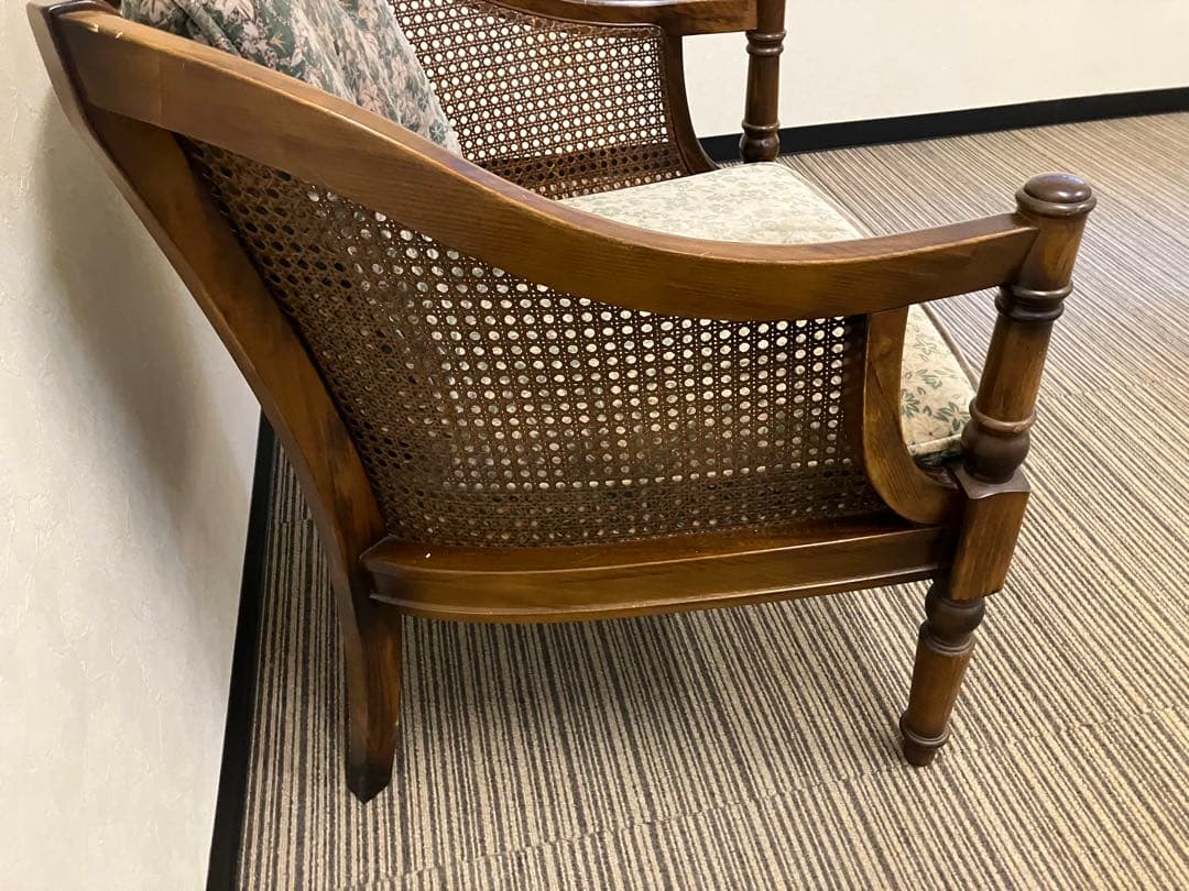 ヴィンテージ　カリモク　コロニアル　1人掛けソファ