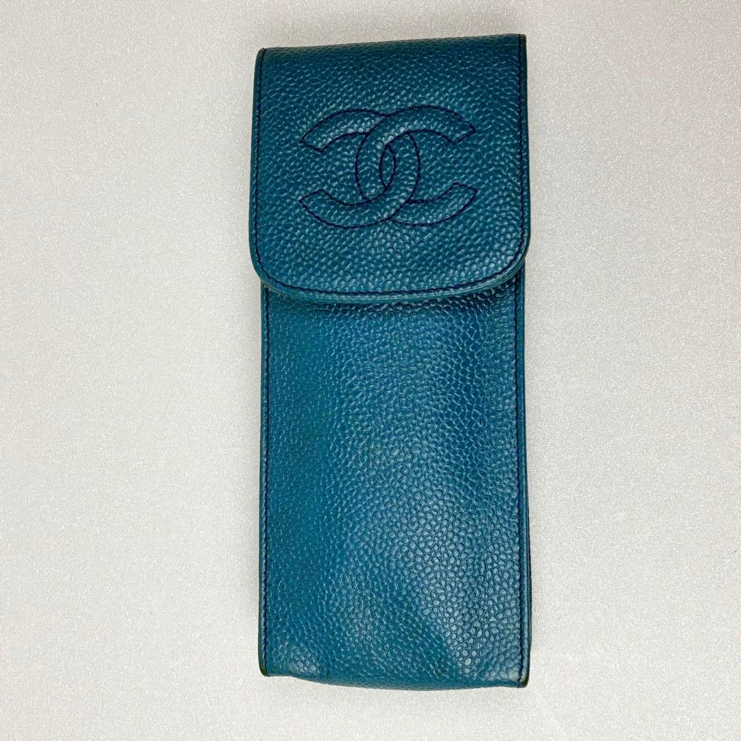 おしゃれ ★ シャネル ココマーク付き サングラス ブラウン レザーケース付き