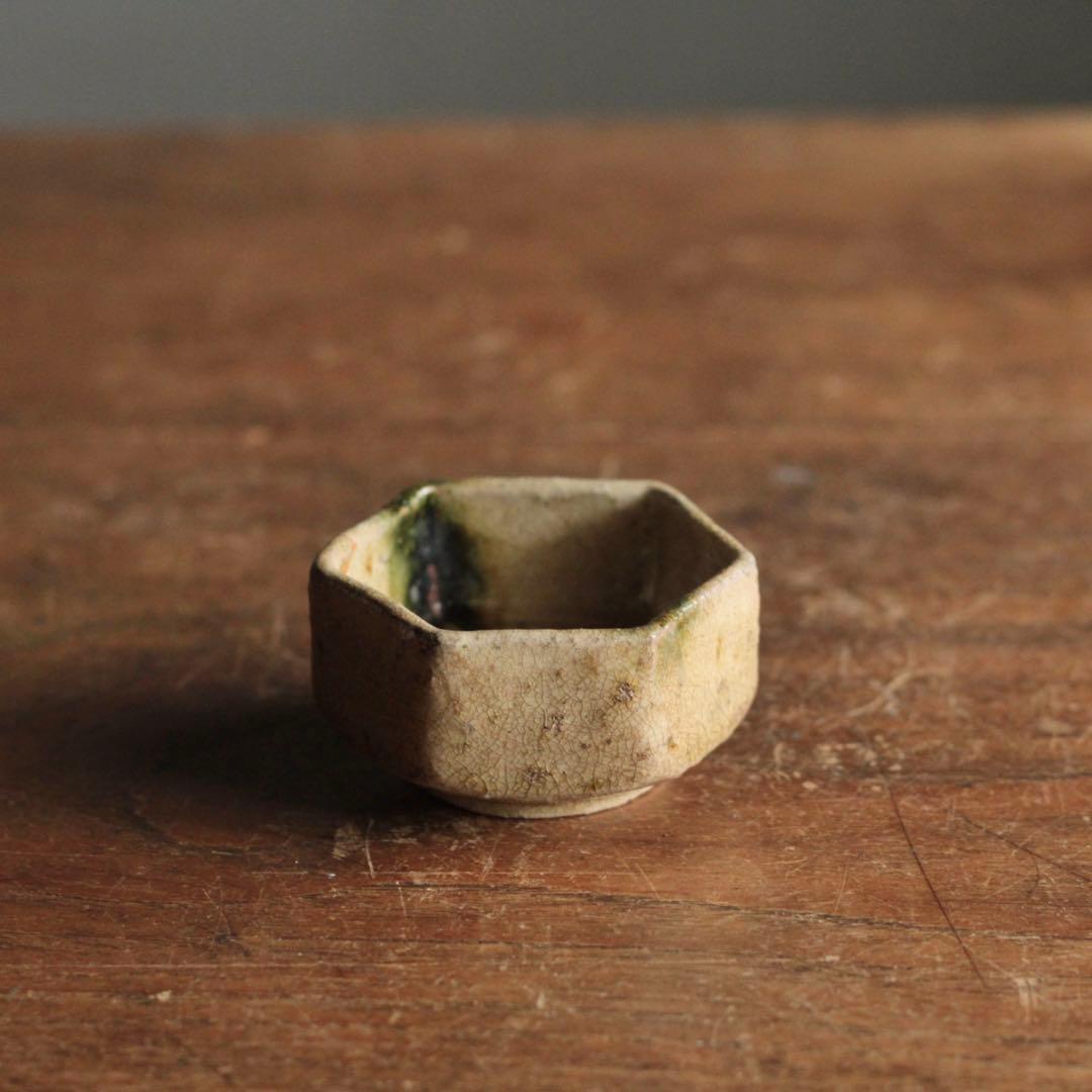 六角 平盃 酒器 盃 ぐい呑み 古美術 古道具 アンティーク