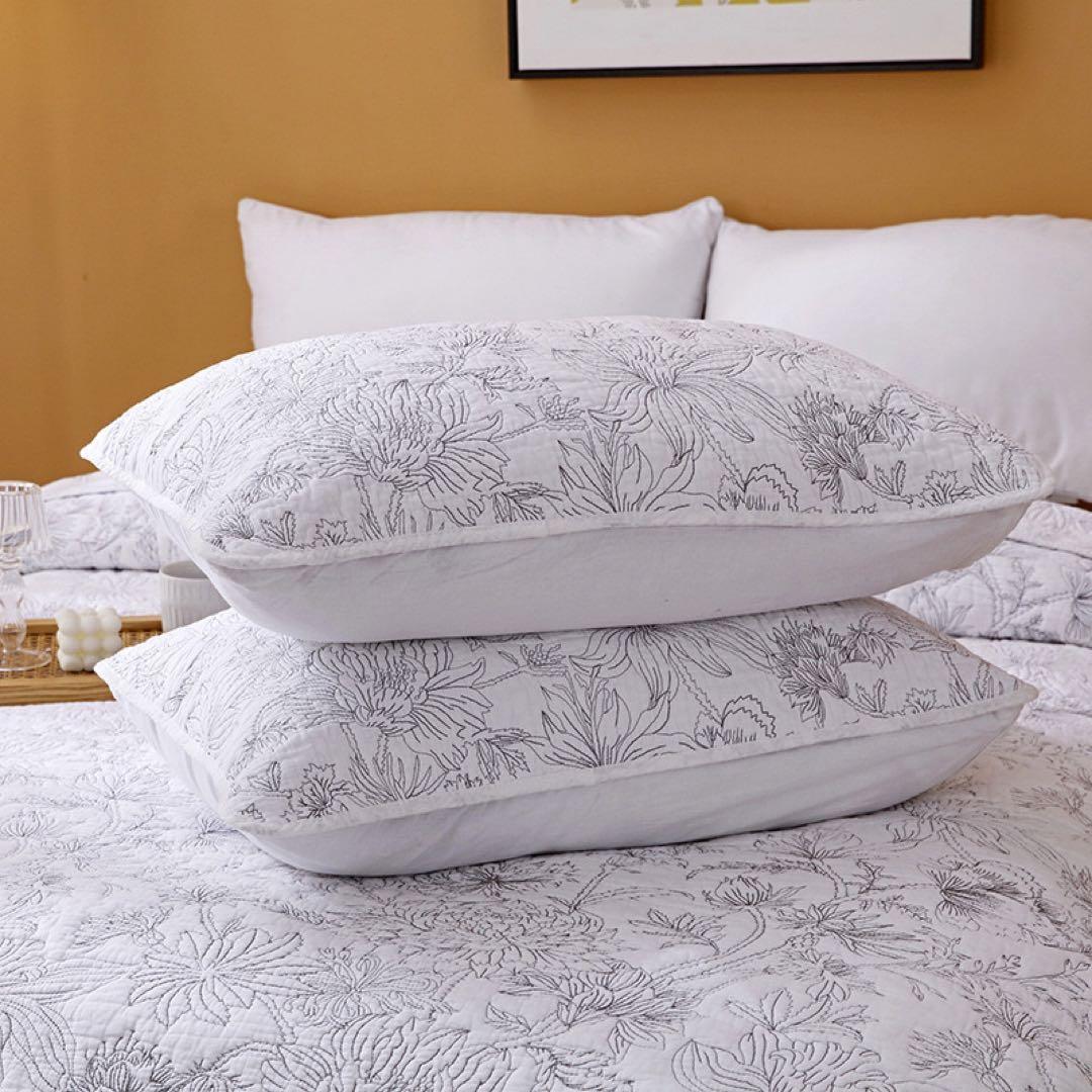 キルトベッドカバー3点セット綿マルチカバー キルティング 815