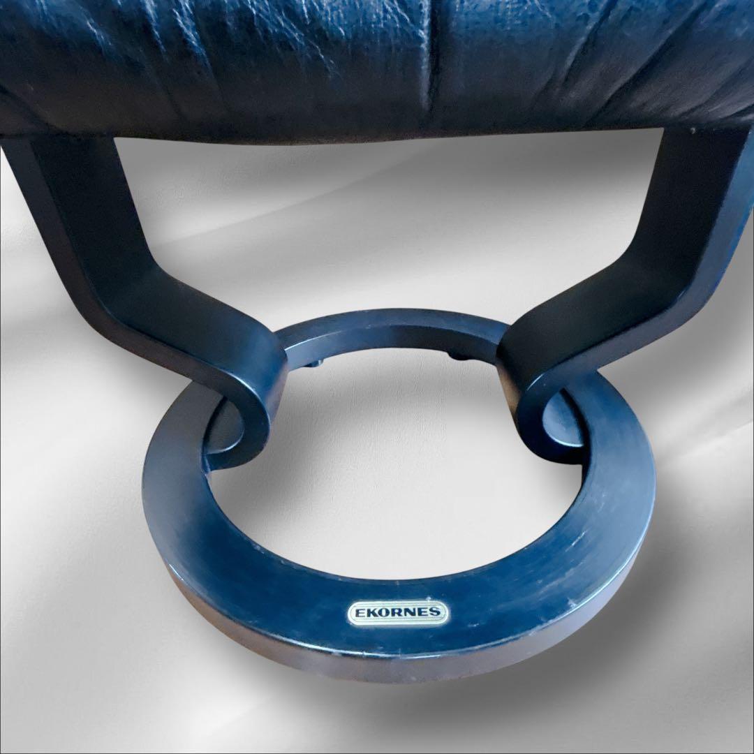 EKORNES エコーネス リクライニングチェア オットマン レザー ブラック