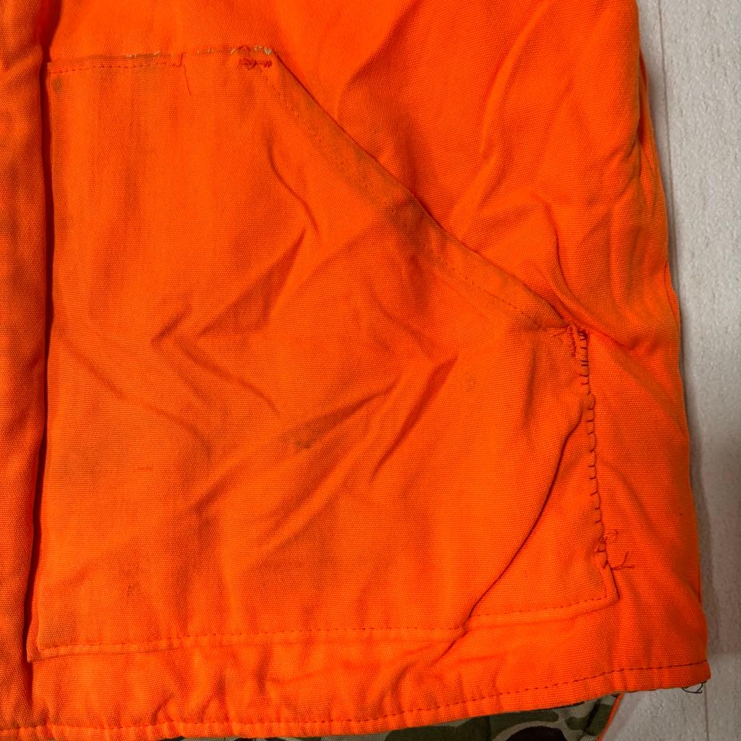 Wallsウォールズ　ダックハンターカモフラージュリバーシブルベスト　古着　中綿