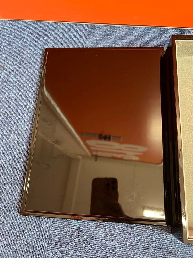 1199 木箱　書類入　小物入　花うさぎ　未使用