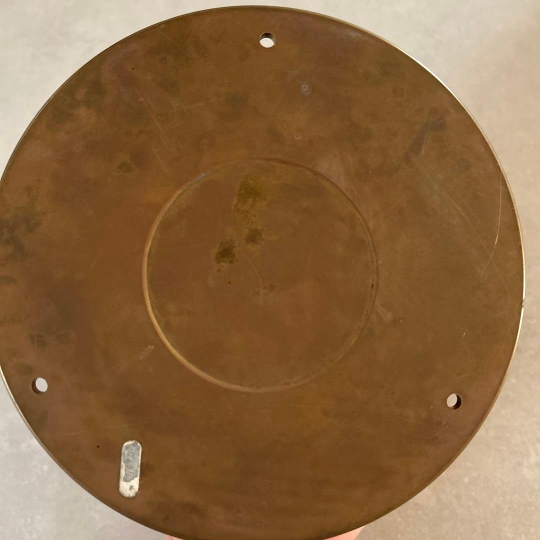 【最終価格早い者勝ち】真鍮製船舶掛時計 クオーツムーブメント