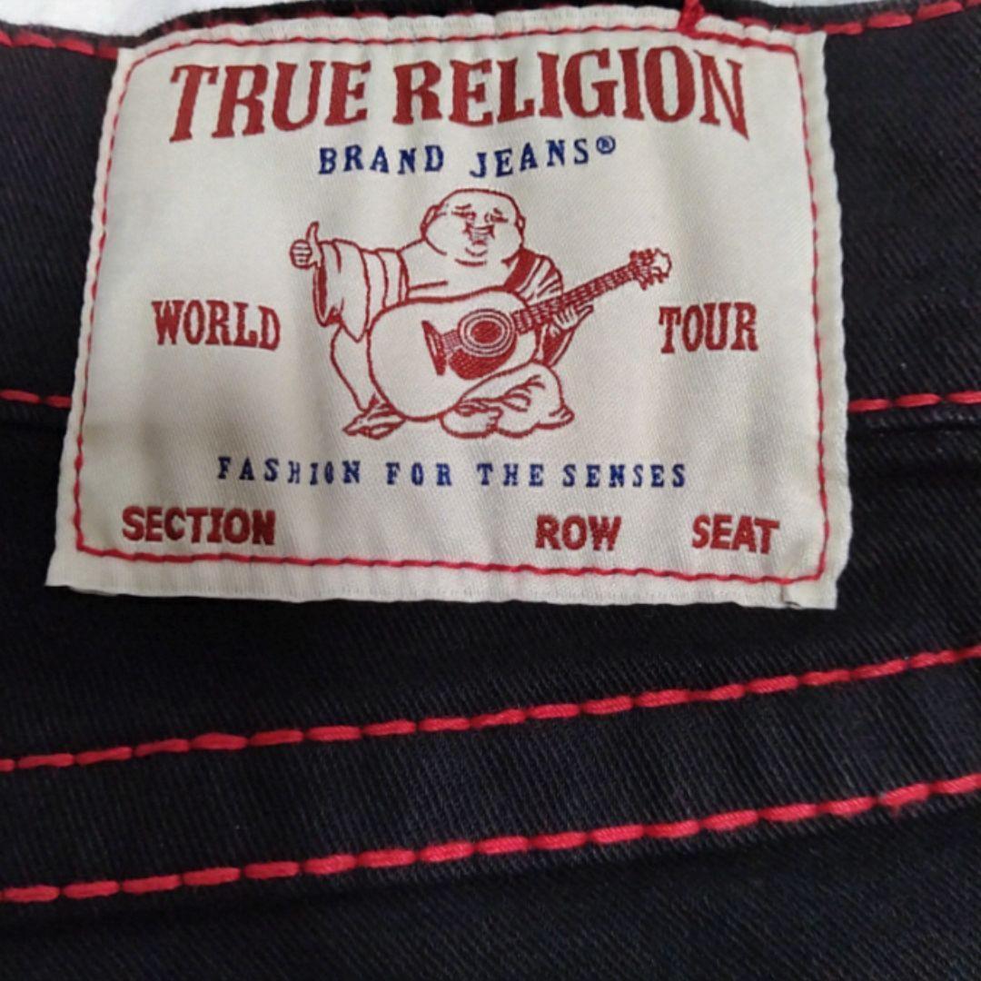 W30 ✨新品未使用 トゥルーレリジョン デニムパンツ ブラック ビッグT