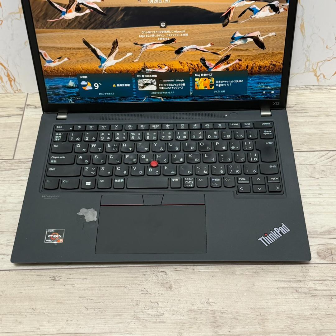 Windowsノート本体 Lenovo ThinkPad X13Gen2 Ryzen5 256GB 8GB