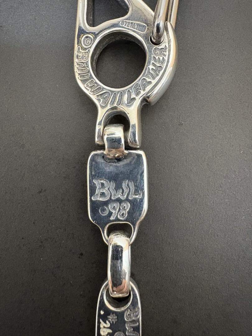 ビルウォールレザー シルバー キーチェーン キーホルダー