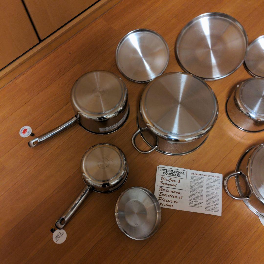 新品未使用　アメリカ　インターナショナル社　鍋、フライパンセット