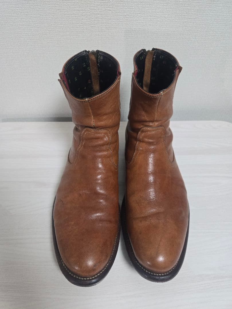 専用　Paul Smith ブラウン バックジップレザー ブーツ