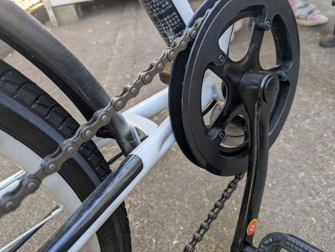 【千葉県引取限定】ACE BUDDY 折りたたみ自転車 ホワイト　美品