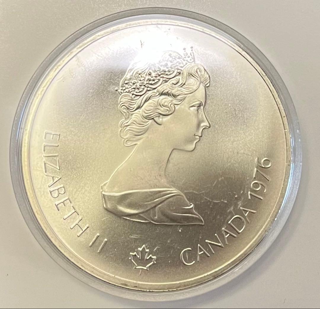 モントリオールオリンピック記念銀貨（大型）　カナダ10ドル
