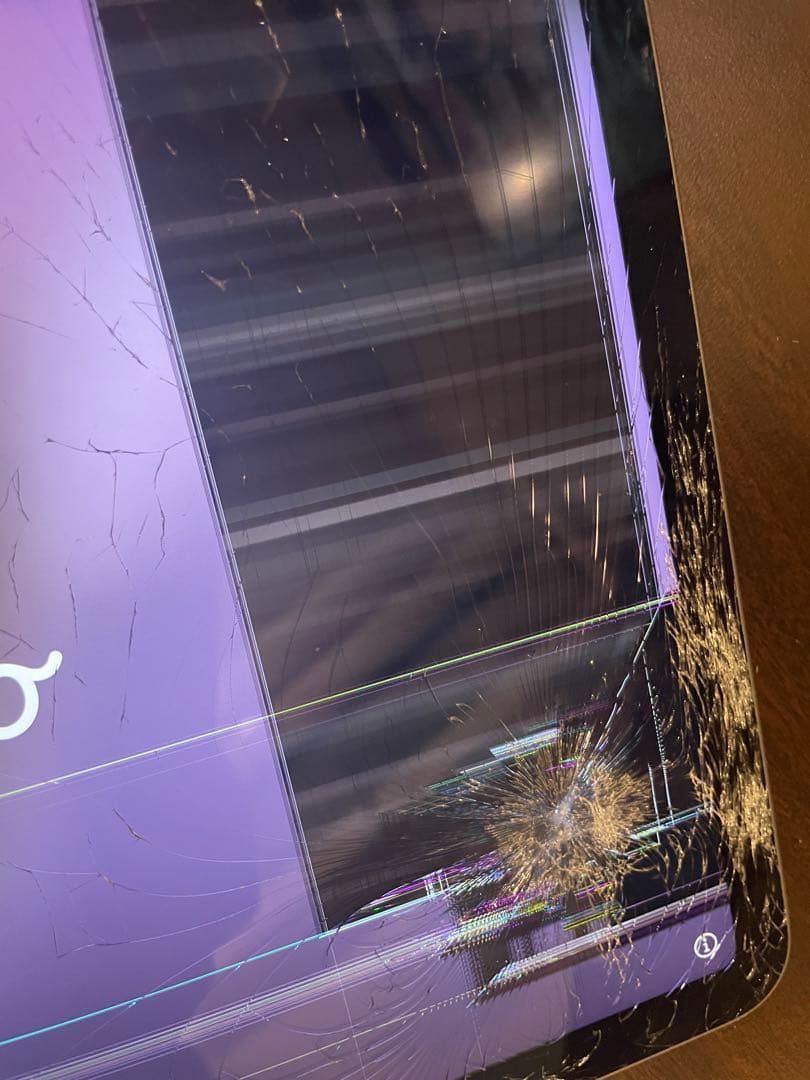 iPad air 第4世代本体 ダークグレイ 画面割れ ジャンク