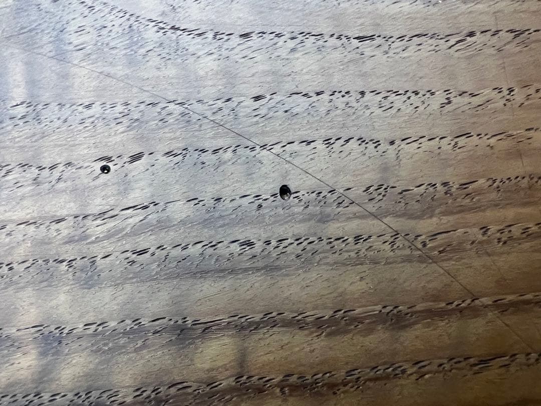 アンティーク雑貨　くり抜　脚付き丸盆(漆器、菓子器、トレー)