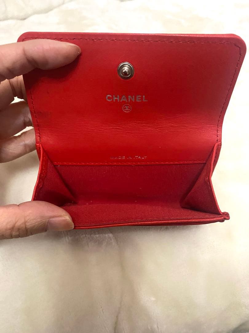 CHANEL カメリア 名刺入れ カードケース　ケース　美品