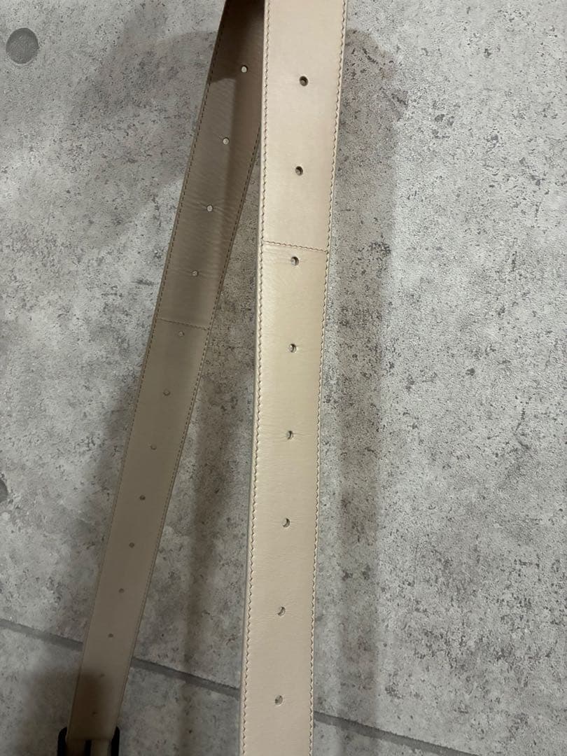 [美品]ボッテガヴェネタイントチャートメッセンジャーバック希少アイボリー