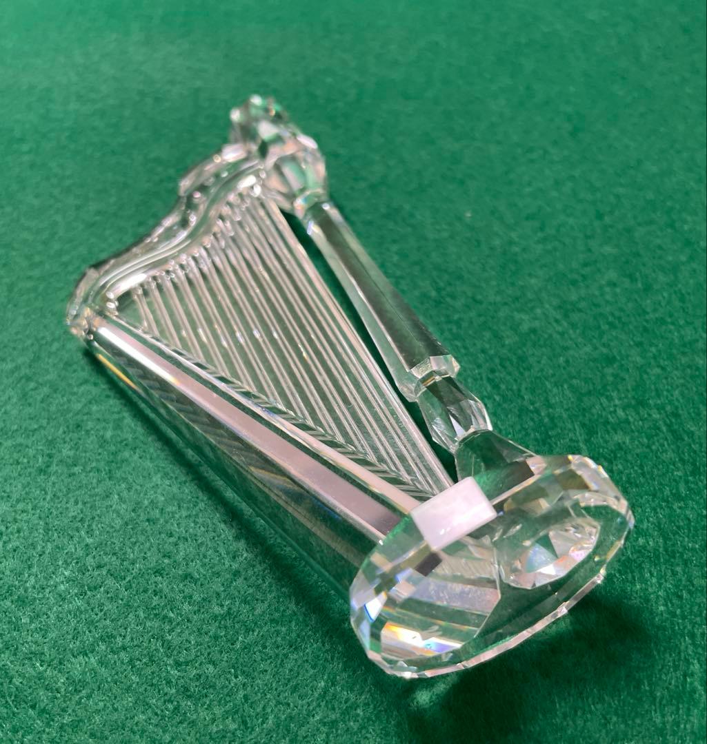 スワロフスキー　クリスタル置物　ハープ