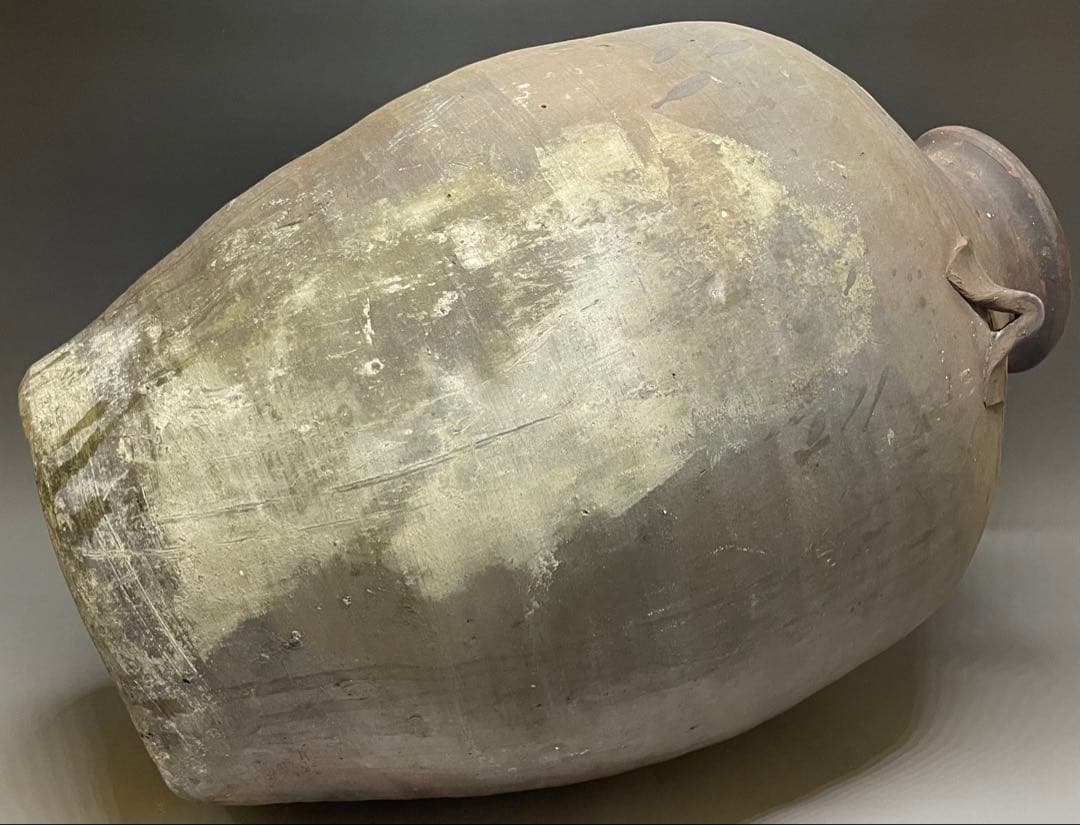 古南蛮　双耳南蛮壺　双耳壺　耳付壺　特大　43cm p3308