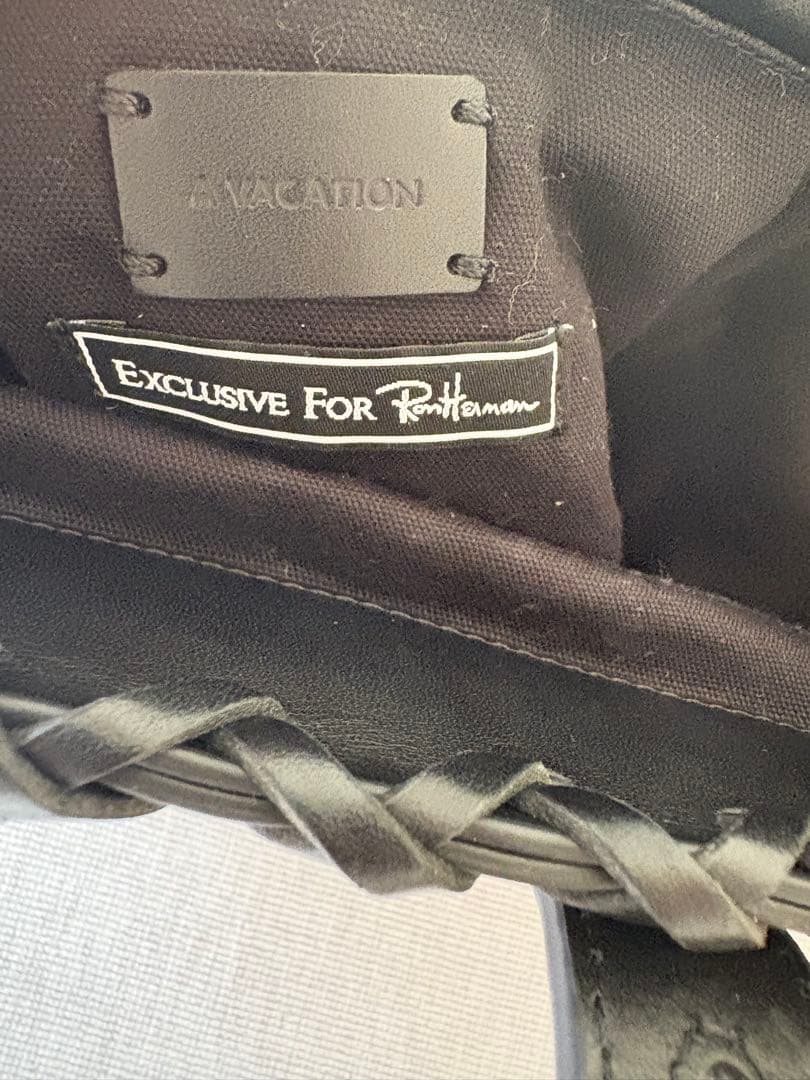 オールブラック ラタン バッグ S ロンハーマン別注　A VACATION