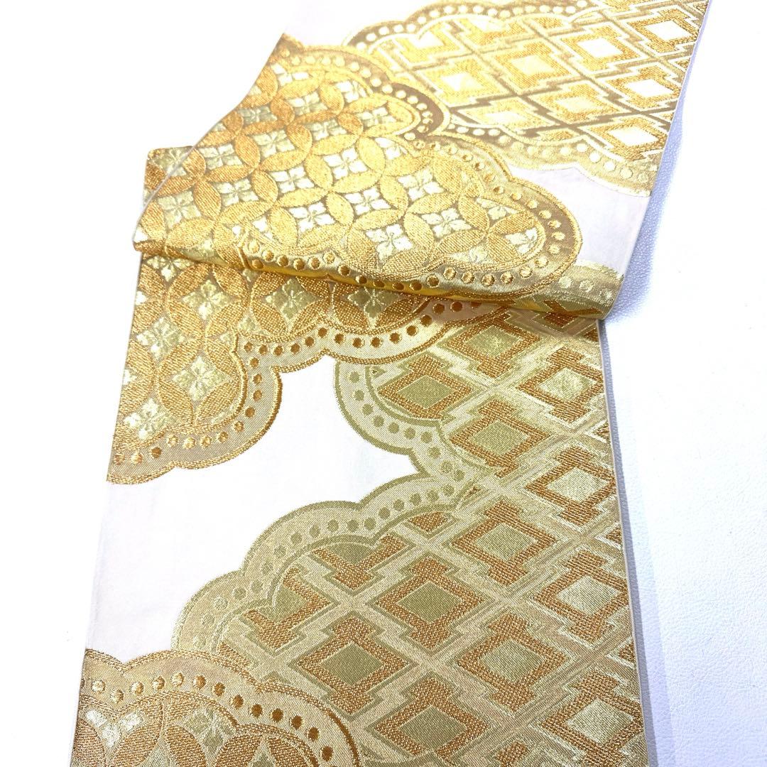 専用帯6144 4831 二点セット●川島織物謹製 高級 正絹 六通 袋帯 七宝