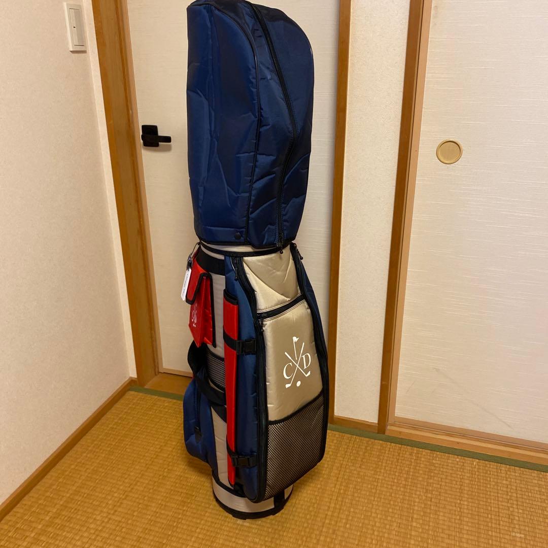 CXD キャディバッグ 青赤 コンビネーション