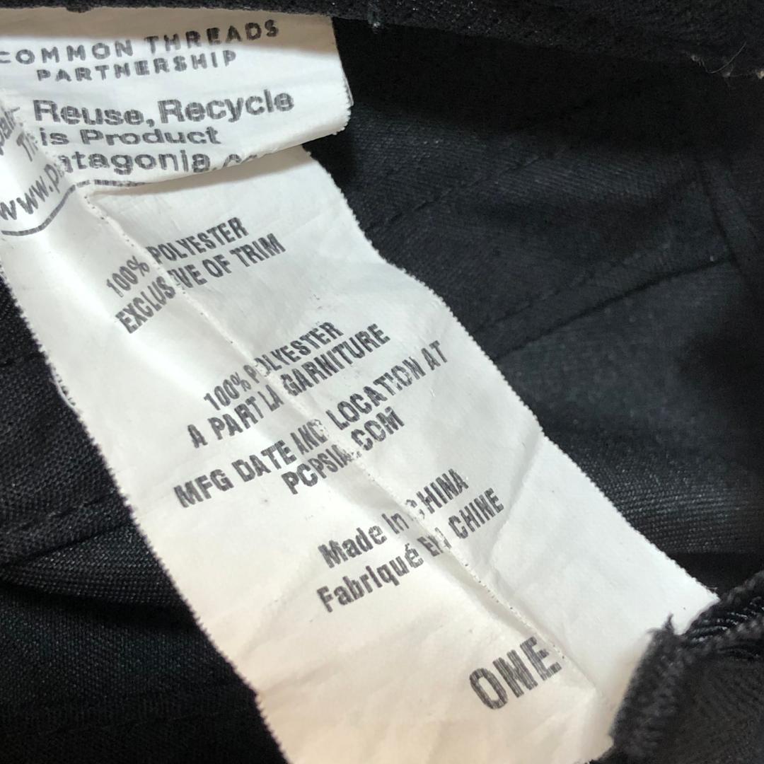 夏のランに最適‼️ パタゴニア ベロシティ・キャップ レアなブラック 後期型