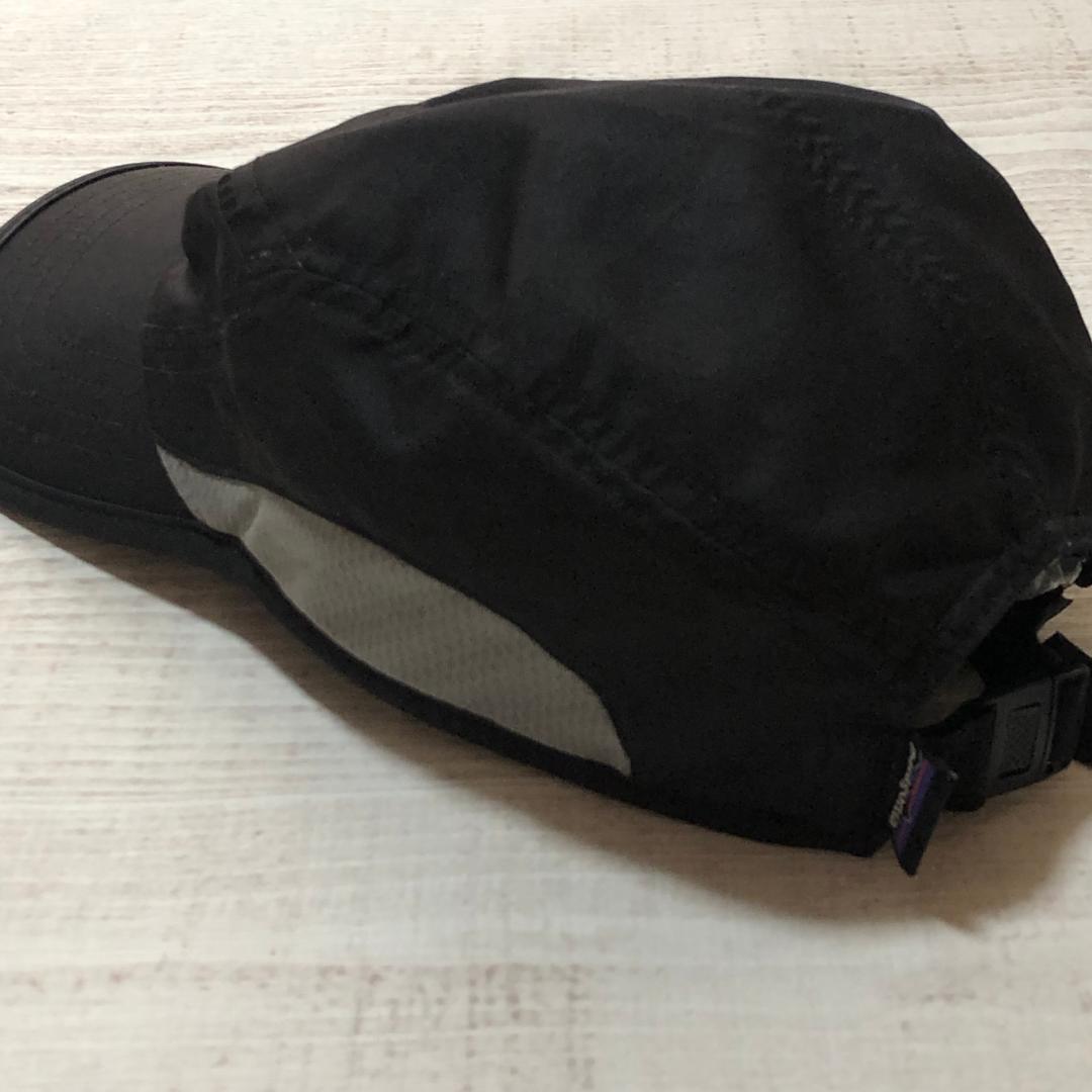 夏のランに最適‼️ パタゴニア ベロシティ・キャップ レアなブラック 後期型