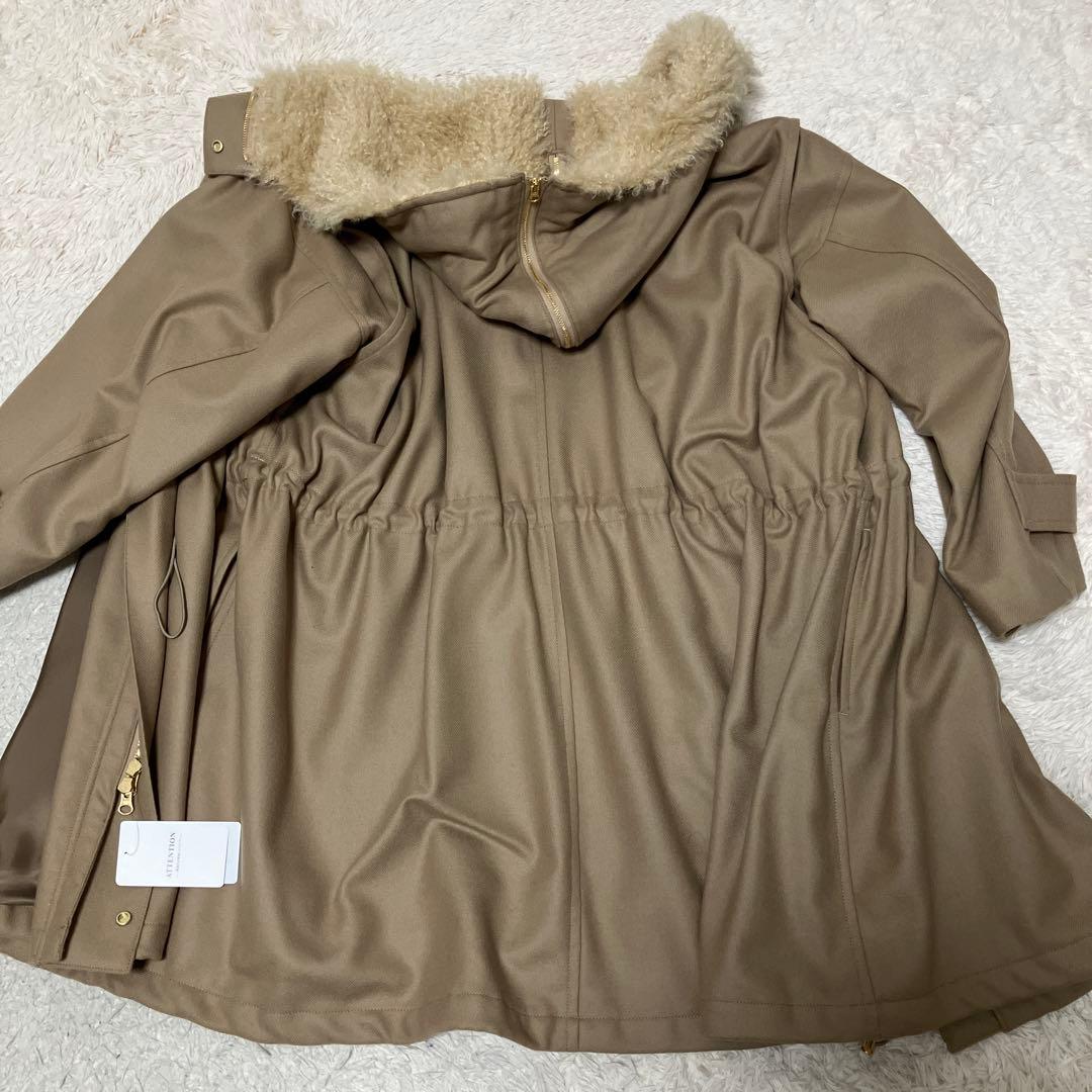 【タグ付新品】IENA24AW定価72,600円ウールモッズコートベージュ38