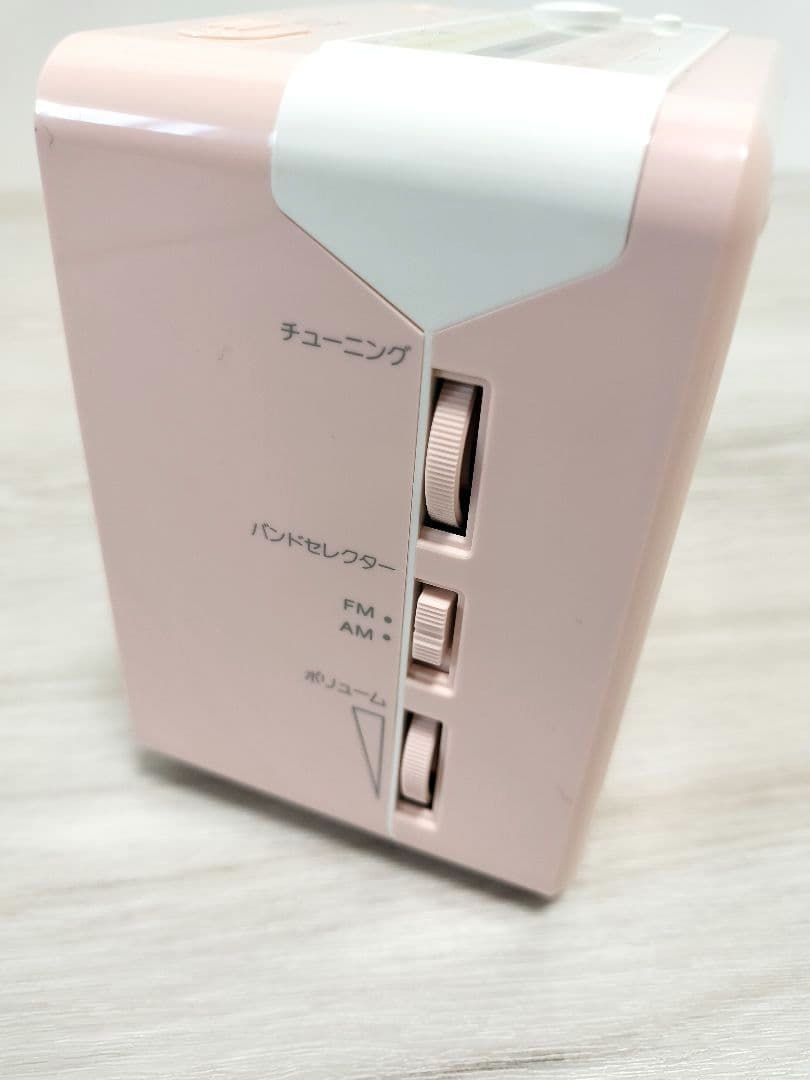 SONY FM/AM 2バンド クロックラジオICF-A8 ピンク ジャンク