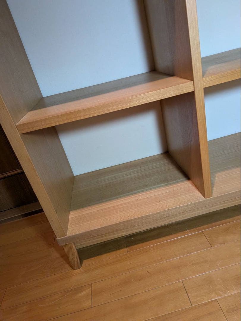 ■送料込■無印良品 MUJI オープンシェルフ 2×3 タモ 収納スタッキング棚